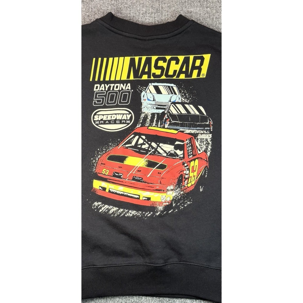 NASCAR Daytona 500 Youth Large Crewneck Sweatshirt‎ Black Size 10/12 - Picture 3 of 11